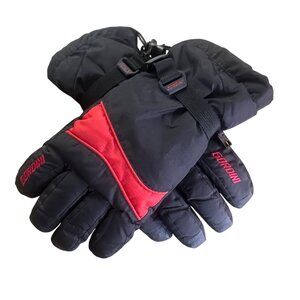 Gordini Summit Black & Red Insulated Winter Gloves 70% Goose Down Insulation